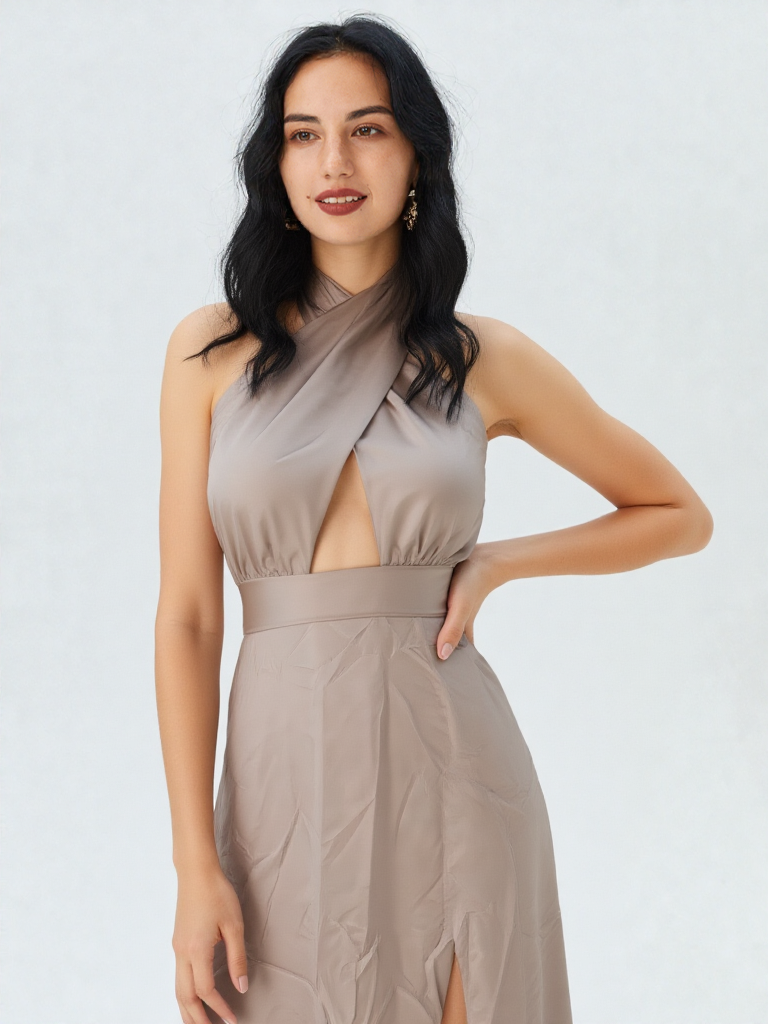 Emma Wu Design Vestido Largo 50785 de 100% Poliéster Elegante y Moderno para Mujer