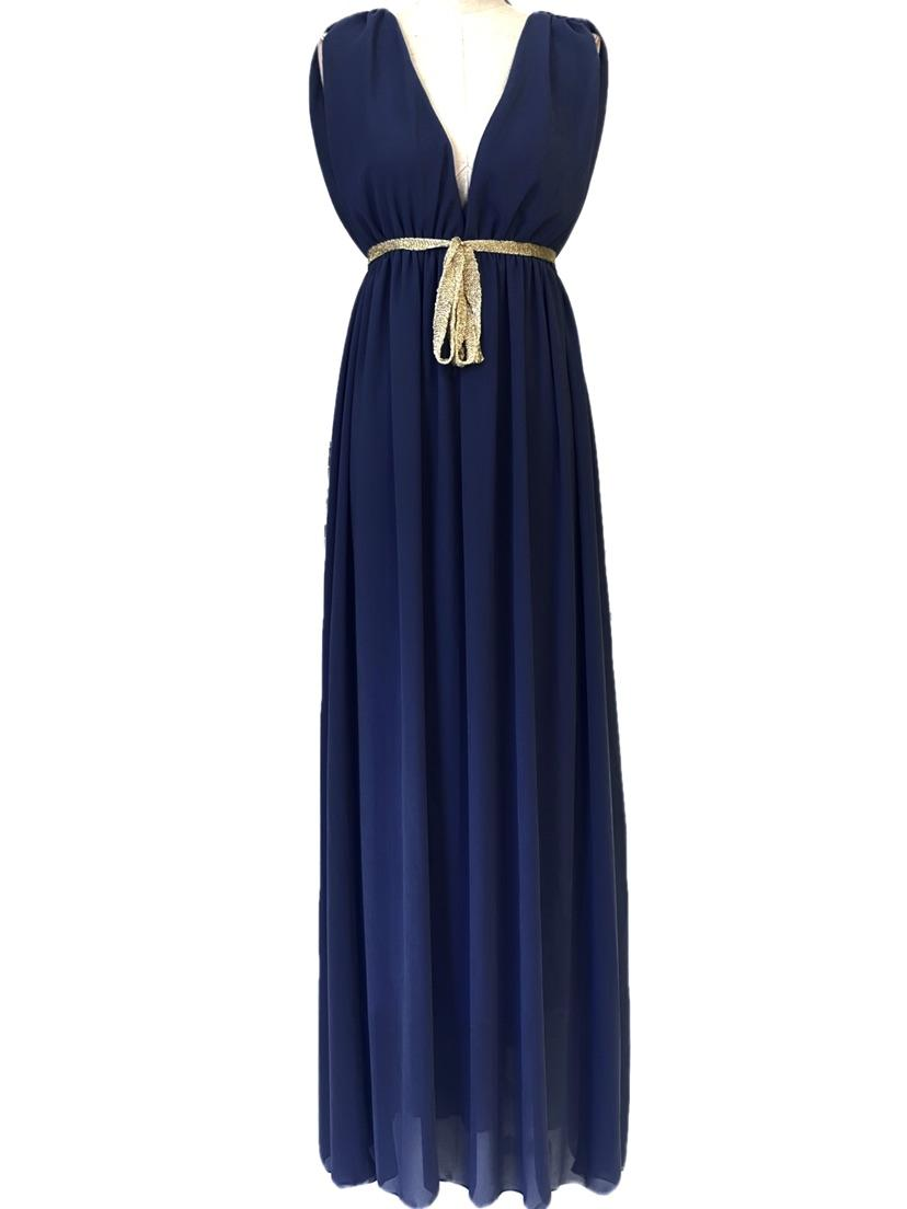 VESTIDO LARGO - Emma Wu Design - 7296