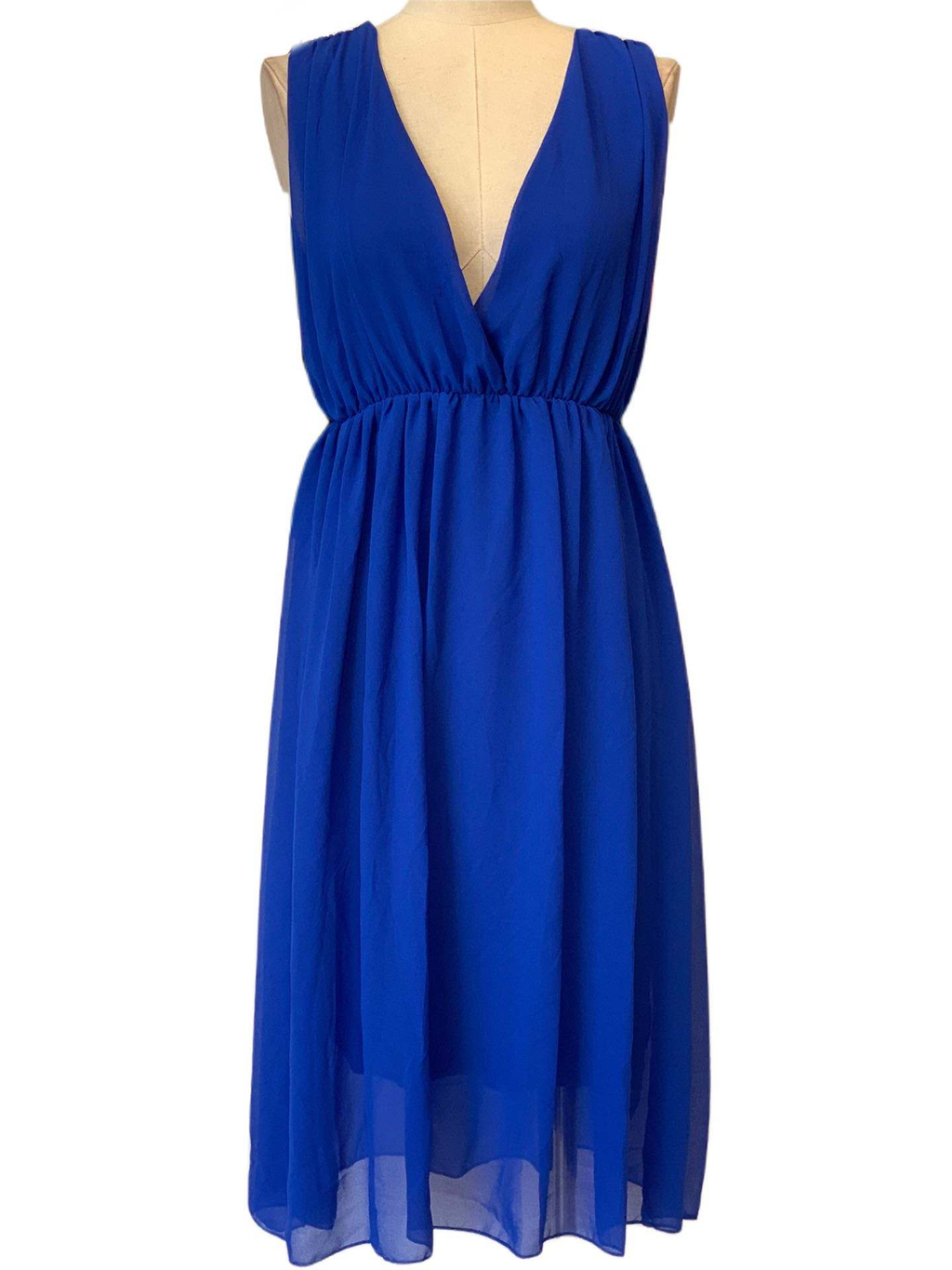 Emma Wu Design Vestido Midi 3873 en Gasà Color Rosa Claro sin Mangas para Mujer Elegante y Detallado