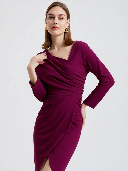 ASYMMETRIC DRESS - Emma Wu Design - 21174