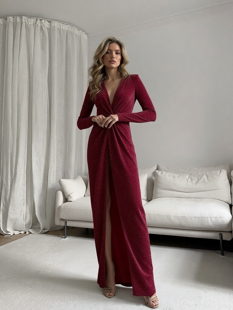 Emma Wu Design Vestido Largo Brillo 23010 Elegante y Sofisticado con Diseño Único y Versátil para Ocasiones Especiales