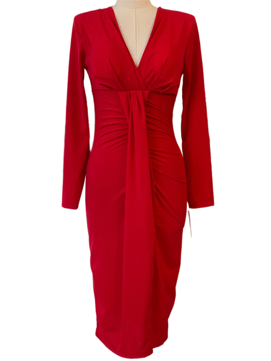 VESTIDO MIDI - Emma Wu Design - 25551