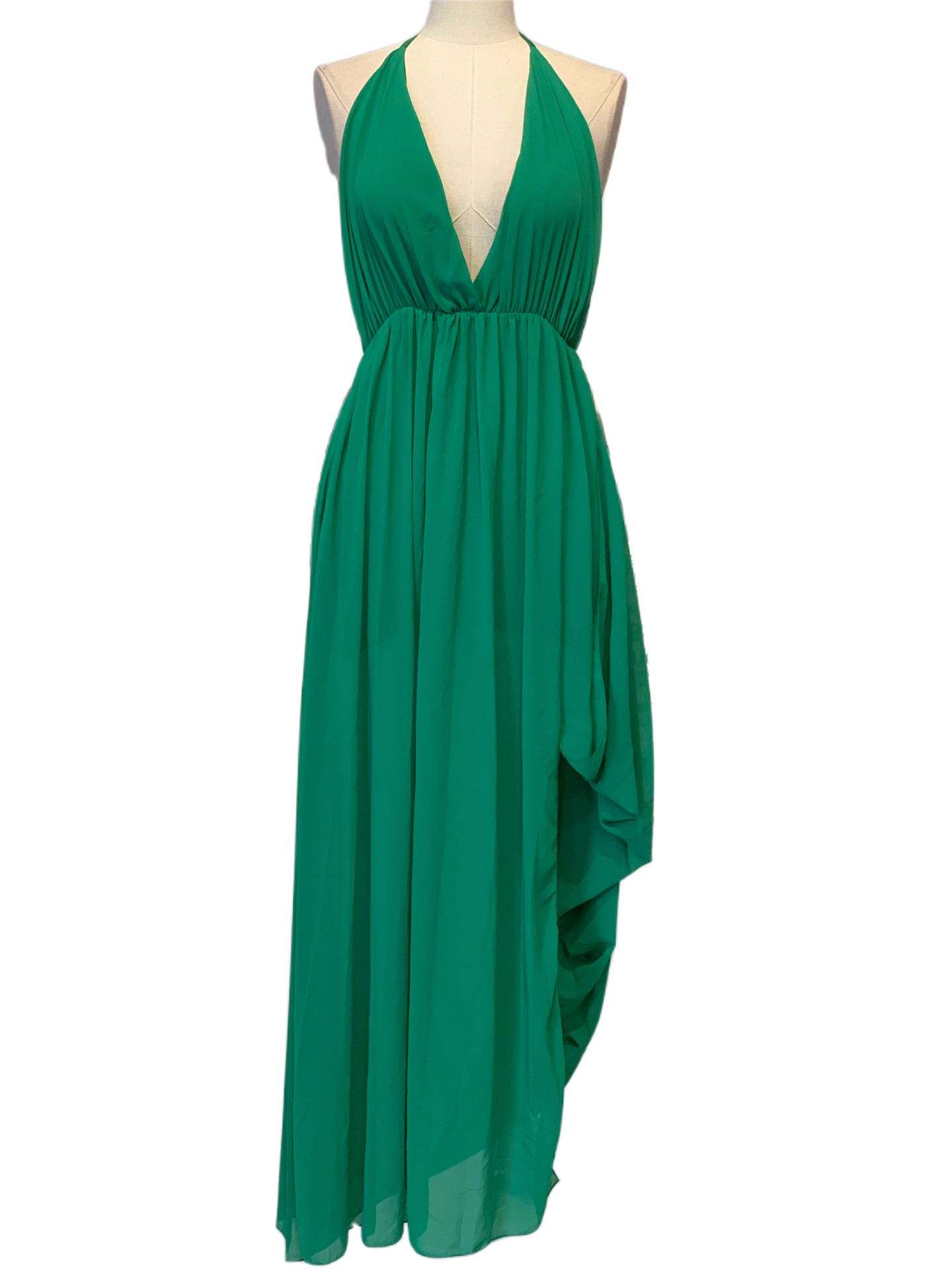 Emma Wu Design Vestido Largo 17499 de Gasa Elegante y Sofisticado para Mujer