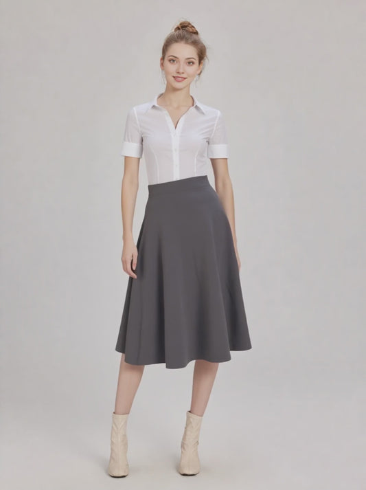 FALDA MIDI 3848  - Emma Wu Design