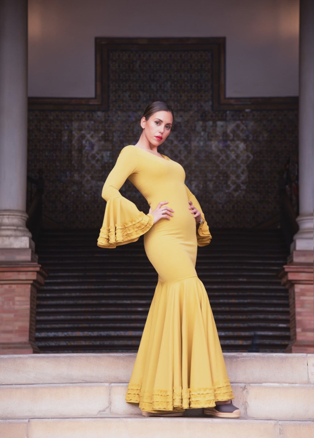 COSTUMES DE FLAMENCO POUR LA FOIRE D'AVRIL &amp; LYCRA FLAMENCO 7815 EMMA WU DESIGN FLAMENCO